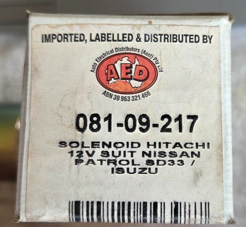 12V SOLENOID FIT Nissan Patrol , Isuzu SD33, NOS - Image 3