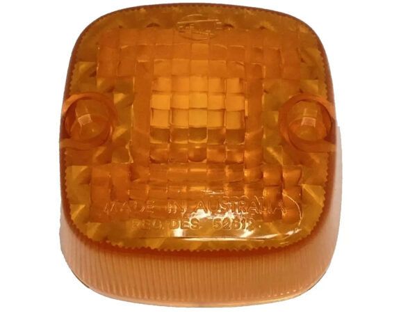 9.2140.01 Hella Square Indicator Lens Amber suits 2140  NOS
