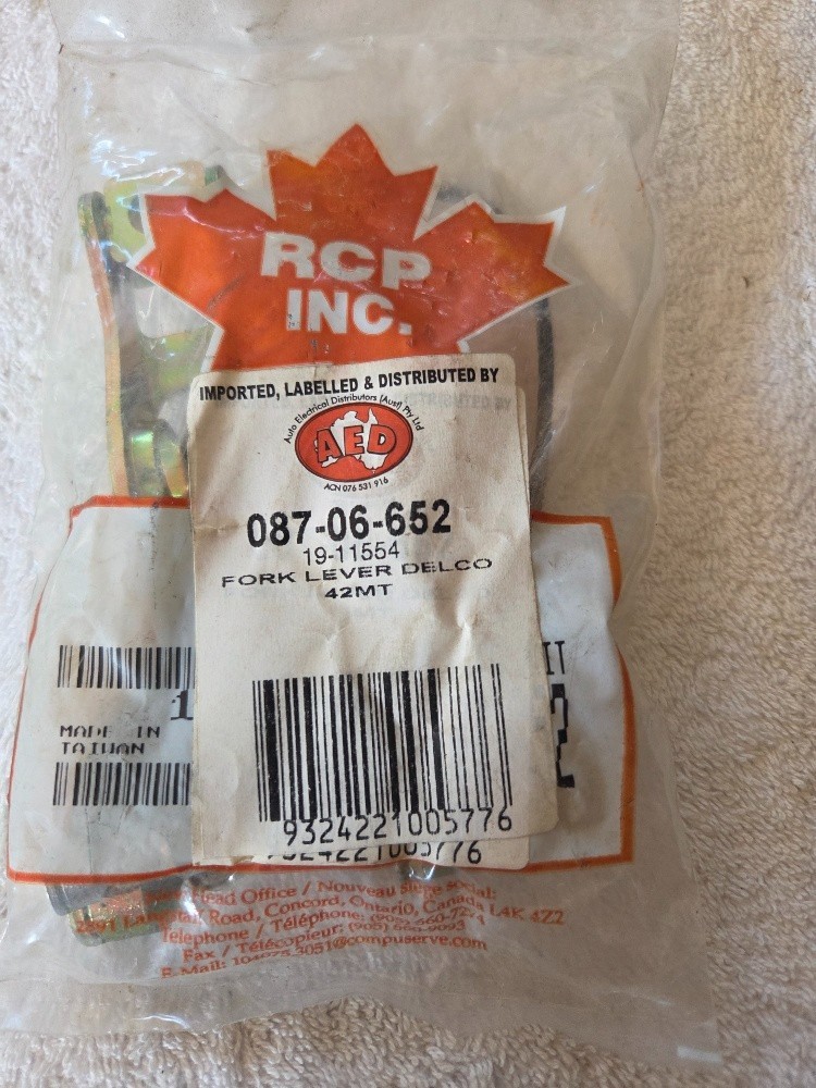 AED 087-06-652 (19-11554) Fork Lever Delco 42MT