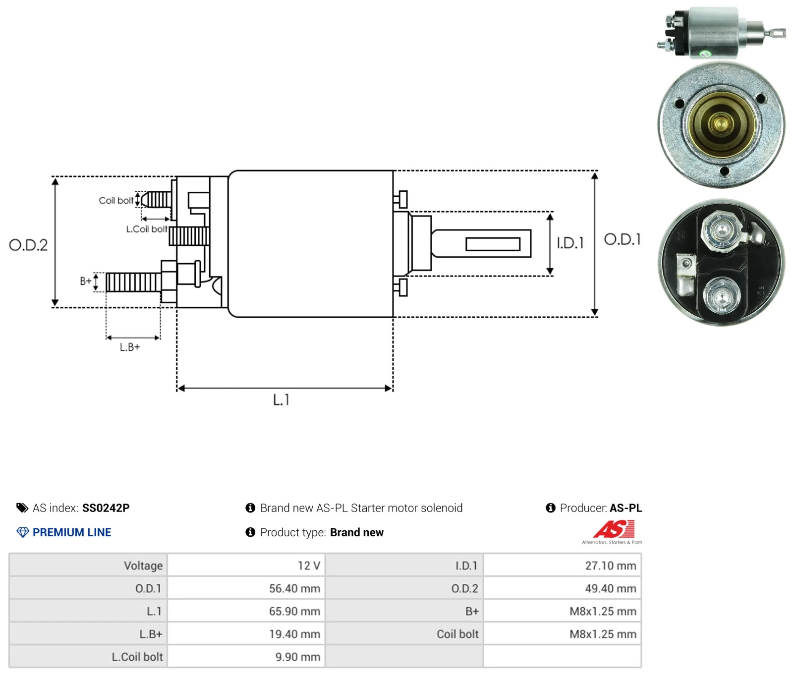 Bosch 9 330 061 106 Solenoid