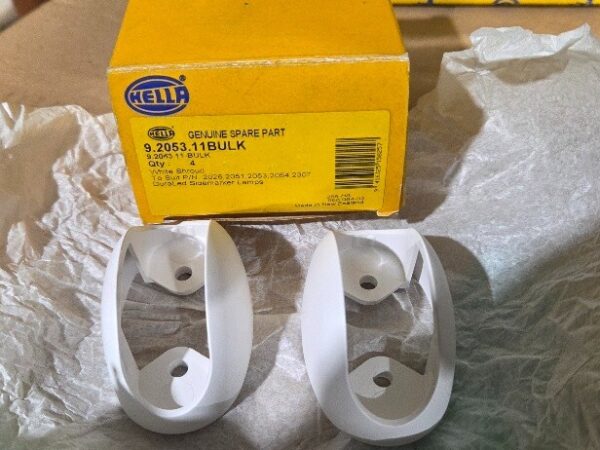 HELLA 4 x white shroud bulk pack 9.2053.11 NOS