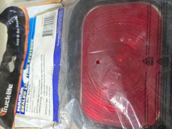 Narva 12 Volt Sealed Rear Stop/Tail Lamp Kit Red With Vinyl Grommet (94510)