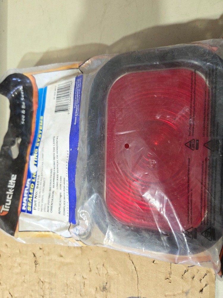 Narva 12 Volt Sealed Rear Stop/Tail Lamp Kit Red With Vinyl Grommet (94510)