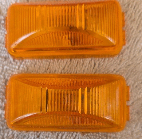 Peterson LED 203X Side Marker Light - 3 LEDs - Rectangle - Amber x 2 NOS