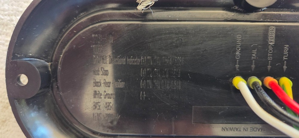 Petersons 1223A-R-MV LED COMBINATION LAMP SINGLE 1223 S/T/I Black NOS - Image 5