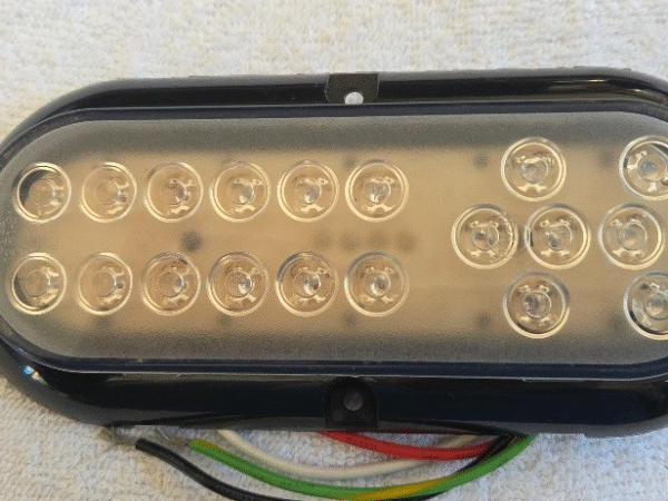 Petersons 1223A-R-MV LED COMBINATION LAMP SINGLE 1223 S/T/I Black NOS
