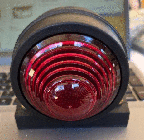 2023 Hella Lamp Red Single Rubber Clearance 83mm NOS