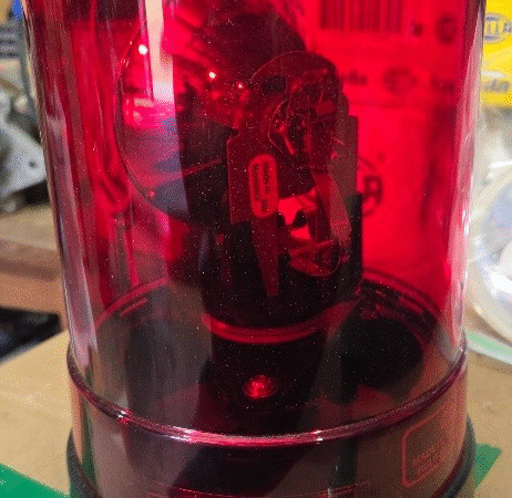 Hella Revolving Lamp 12V RED 1718 NOS