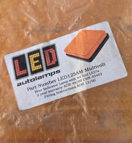 LED Autolamps Indicator Lamp 125mm 12-24V 125AM NOS - Image 5