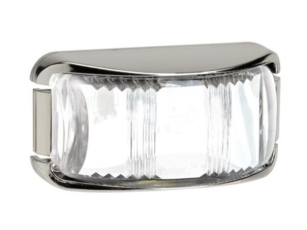 Narva Model 91632C/ LED Marker Lamps With Chrome Deflector Base & 0.5m Cable RED