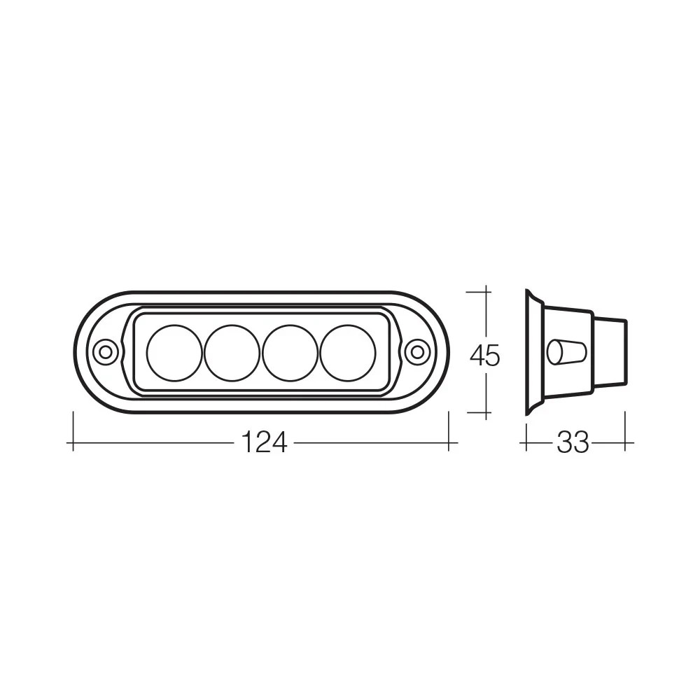 Vision Alert High Powered LED Warning Light (Amber) Same as Narva 85212A NOS - Image 4