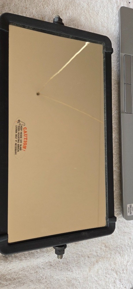 BRITAX 11" X 6-1/2" BLACK MIRROR 1421101 X 2 , Read Description, NOS