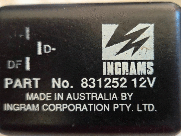 Ingram 12v Early Alternator External Regulator 831252 NOS