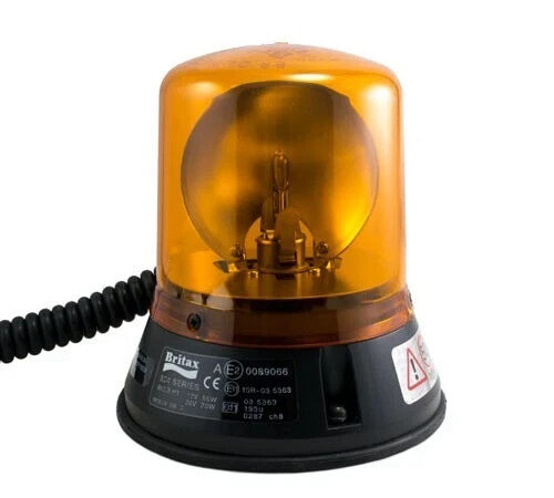 BRITAX 324 Beacon Amber with 55w H1 Bulb NOS