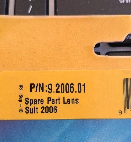 Lens - Hella 9.2006.01 - RED - For 2006 Clearance Lamp NOS - Image 3