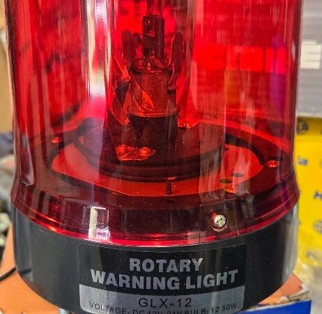 MotoLight Revolving Lamp 12V RED GLX-12 H1 included NOS