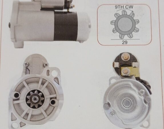 SNJ112GQ STARTER MOTOR 12V 9TH CW Nissan Forklift NOS