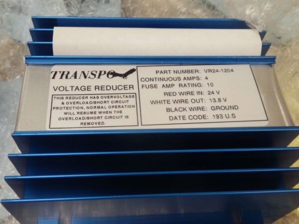 VR241204 24 Volt to 12 Volt DC-DC Voltage Reducer, 4 Amps Continuous