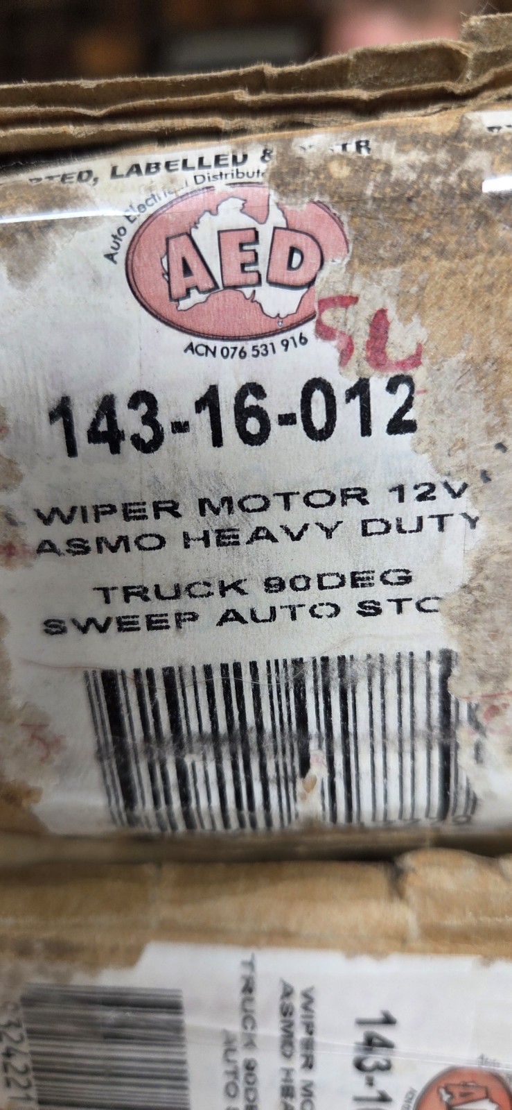 Wiper Motor 12v Truck 90deg Sweep - Image 5
