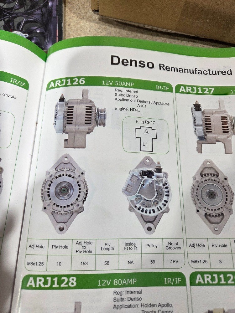 ARJ126 Reman Alternator 12V 50A Denso suit Daihatsu Applause - Image 6