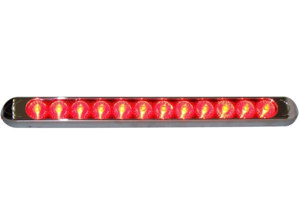 Ap134A Slimline Led Amber 12V W/ Chrome Part Number: AP10130 NOS