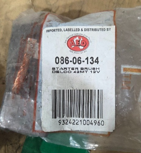 Delco Starter brushes x 4 , 37/41MT 12V , 086-06-889 , NOS - Image 5