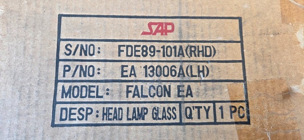 Ford Falcon EA Head light Glass Lens Left LH NEW LHS NOS - Image 4