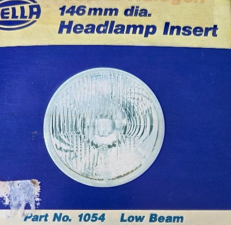 Hella 146mm H1 Halogen Long Range Driving Insert 1054 NOS