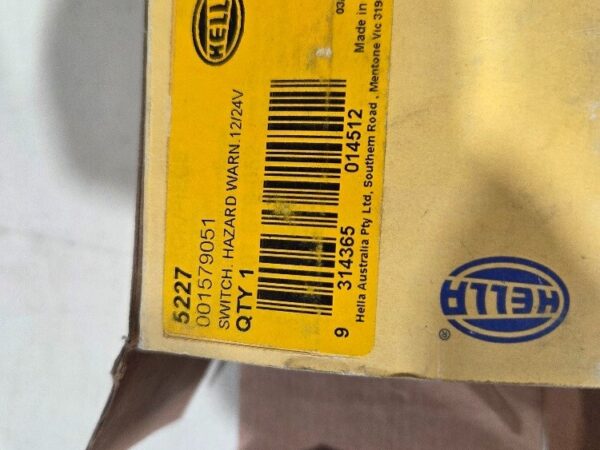 Hella 5227 - Hazard Warning Switch 12-24V Compact Design-In Dash/Under