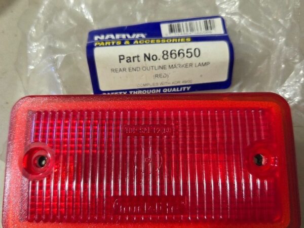 Narva 86650 Rear End Outline Marker Lamp (RED) Lens Only