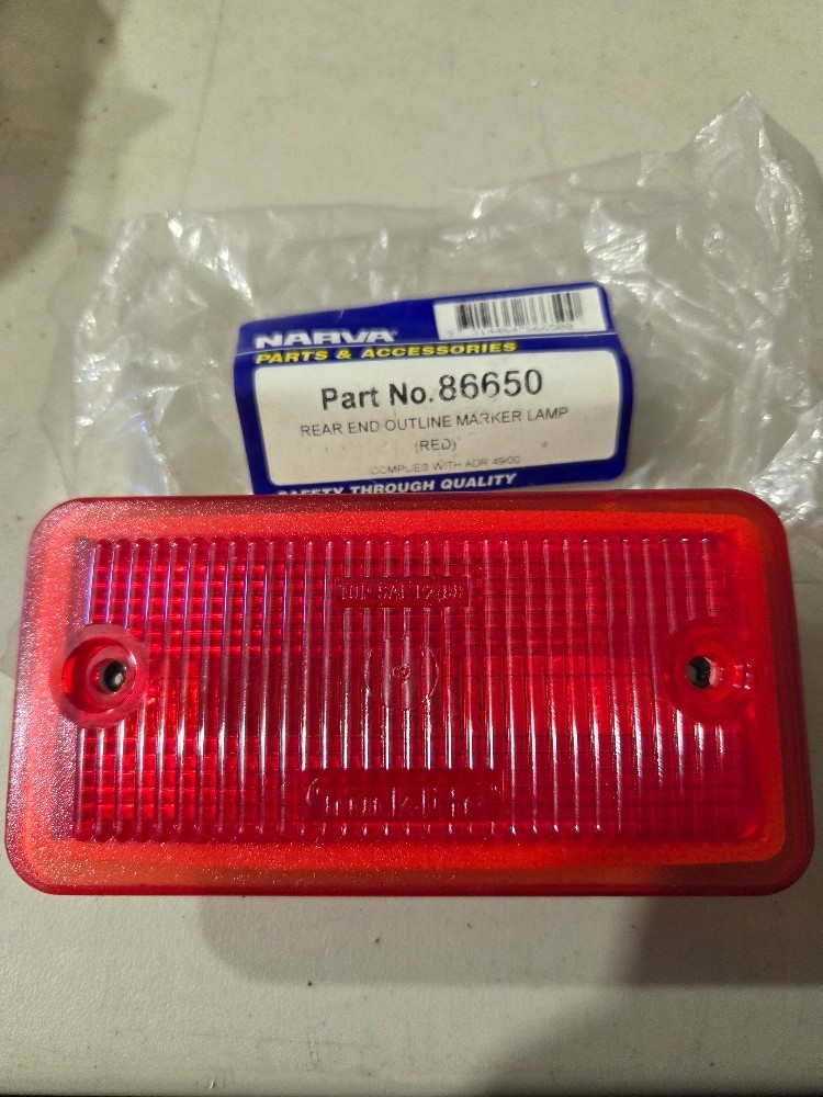 Narva 86650 Rear End Outline Marker Lamp (RED) Lens Only