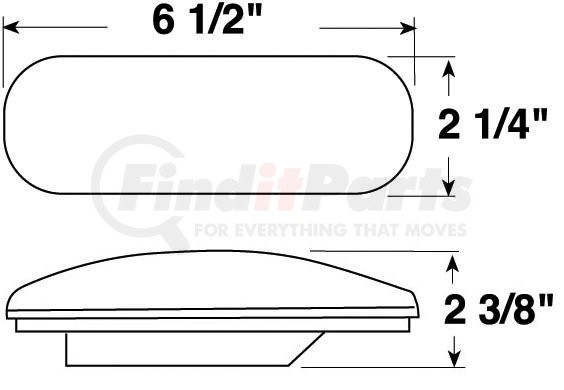 Peterson 421Rk - 24V Rear Stop/Tail Lamp (Red) - Complete kit NOS - Image 5