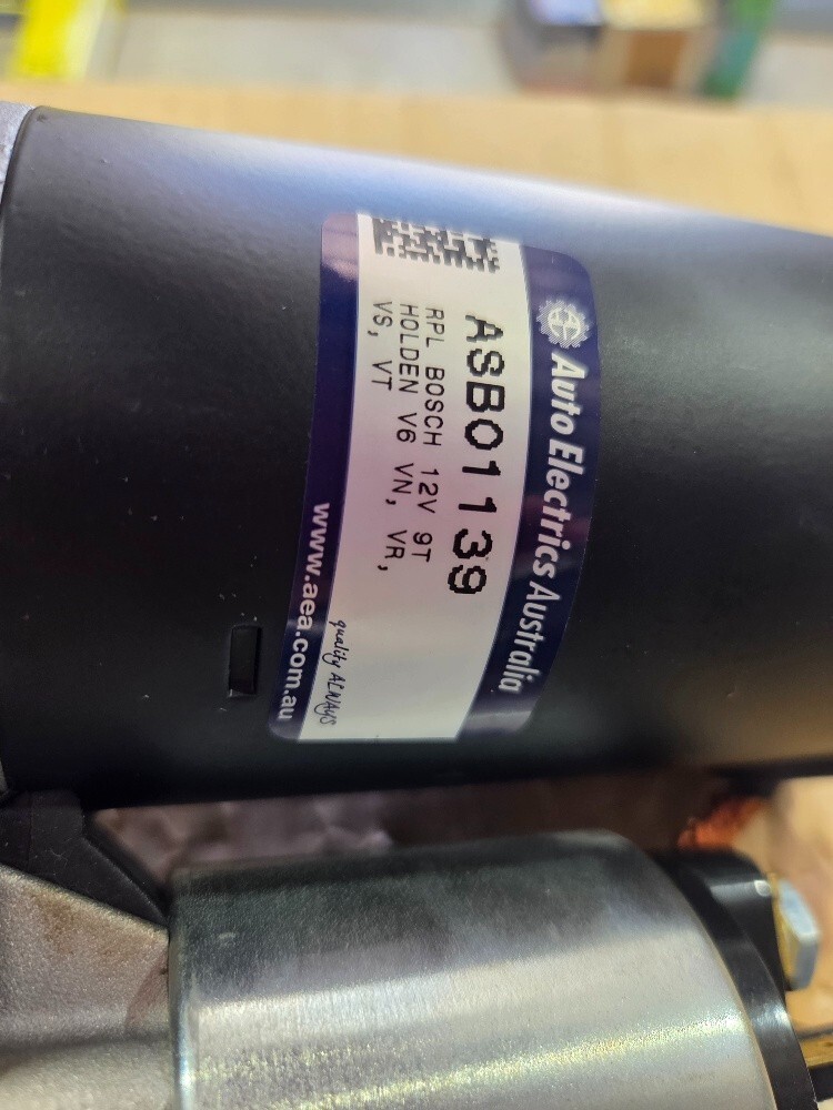 Starter Motor For Holden 3.8L V6 VN VR VS VT VX VY VU PETROL Automatic BXH139 - Image 4