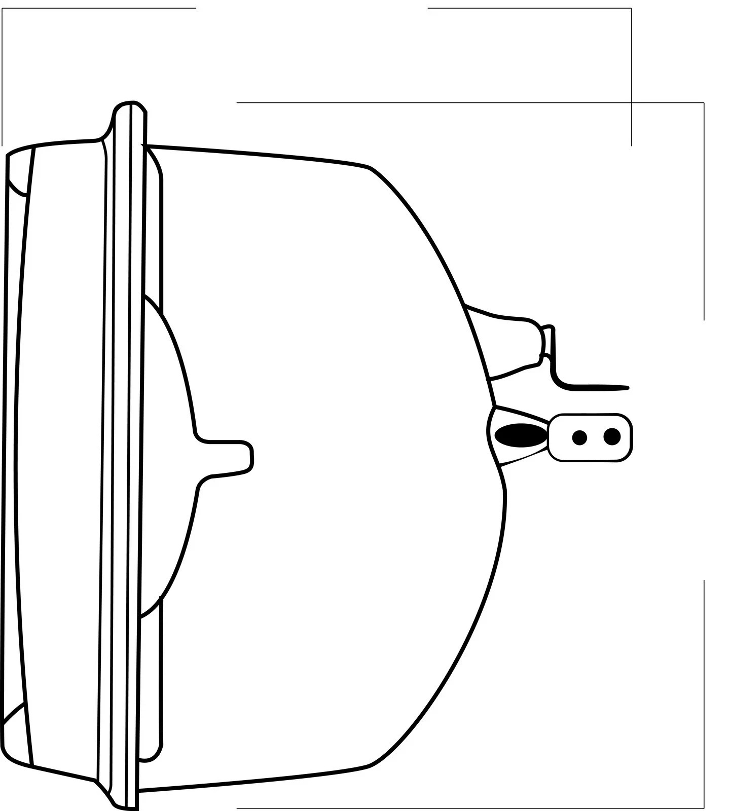Trifa Sealed Beam 142mm x 200mm High/Low Beam 3 Pin 65/55w 12v #SB6052 - Image 4