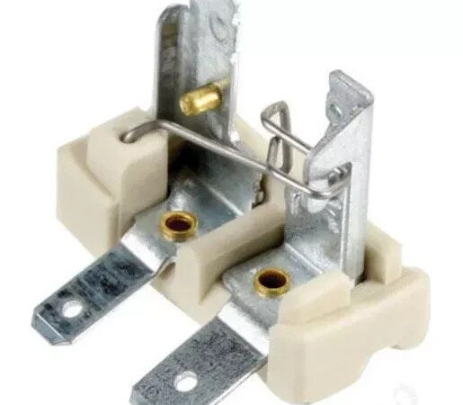 Hella Globe Holder X511 Push Lock Blade Terminal - 1 Pce 9.1363.08 NOS