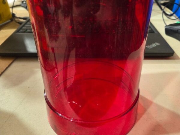 Hella Revolving Beacon - KL710 KL600 lens only Red NOS