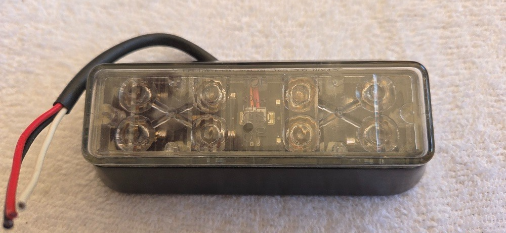 LED-EX Exterior Warning Light LXEXB1F-A WIDE 12V NOS