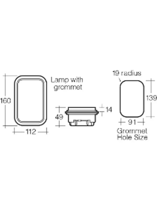 Narva 12 Volt Sealed Reversing Lamp Kit With Vinyl Grommet (94518) - Image 3