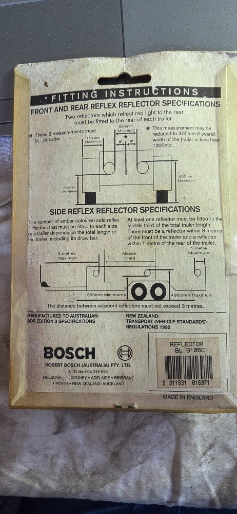 Bosch Twin Pack Reflex Reflectors NOS - Image 5