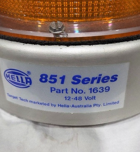 Hella 1639 Strobe Lamp 12V Amber NOS - Image 3