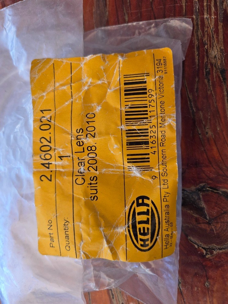 Hella Replacement Clear Lens - 2.4602.021 NOS Suit 2008/2010 - Image 3