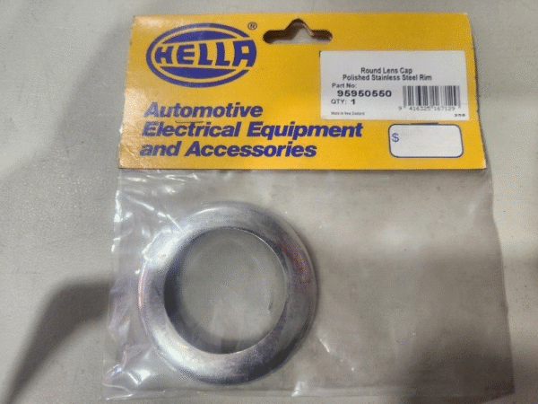 Hella Round Lens Cap Polished Stainless 95950550
