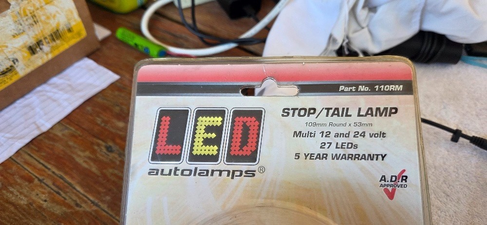 Led Autolamps Stop Tail LED Lamp , #110RM NOS - Image 4