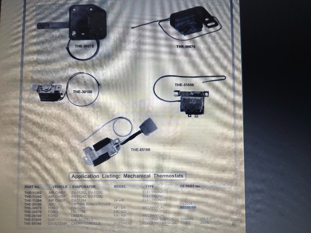 Lever Type Thermostat Suit XF-EA Falcon - Image 6