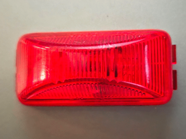 Peterson LED 203X Side Marker Light - 3 LEDs - Rectangle - Red  x 2 NOS