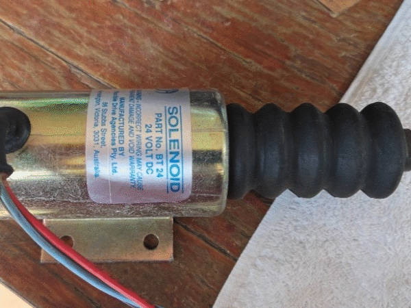 Solenoid 24v Fuel Shutoff Solenoid BT 24 , see pictures, NOS