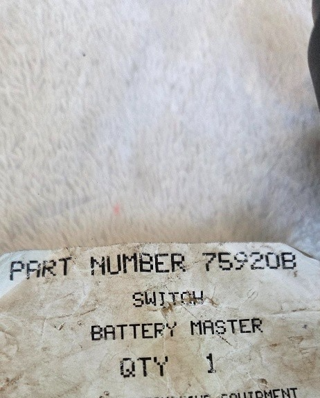 75920b 300 Amp Master Disconnect Switch missing top knob - Image 6