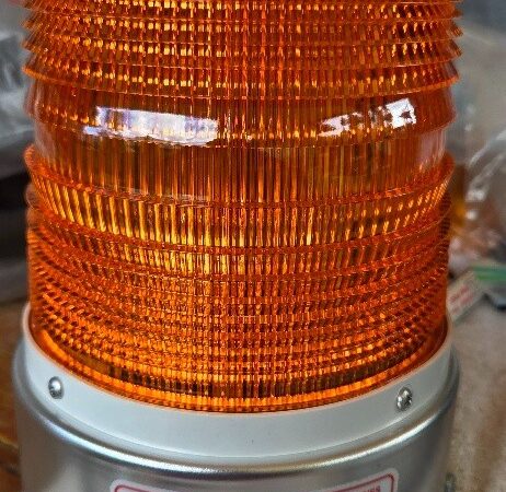 Astro Flash LL800-B Strobe Beacon 120V Tall Amber NOS