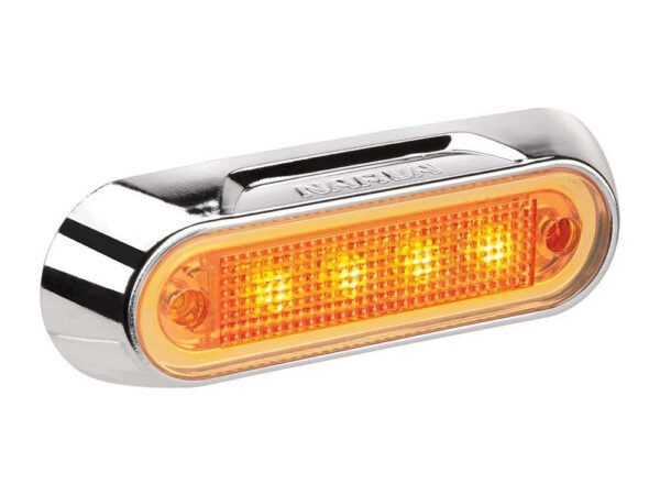 Narva 90822CBL 10-30 Volt Model 8 LED Front End Outline Marker Lamp (Amber)