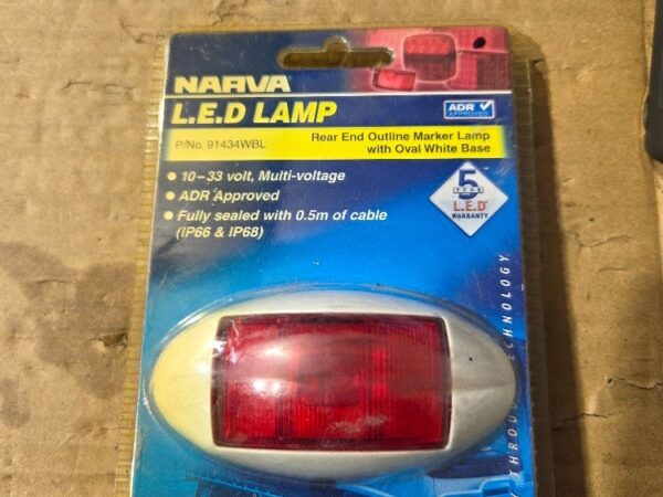 Narva LED Marker Lamp White/Red 91434WBL